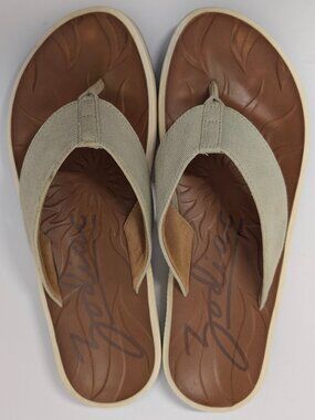 Zodiac Sunny Green Soft Canvas Flip-Flops